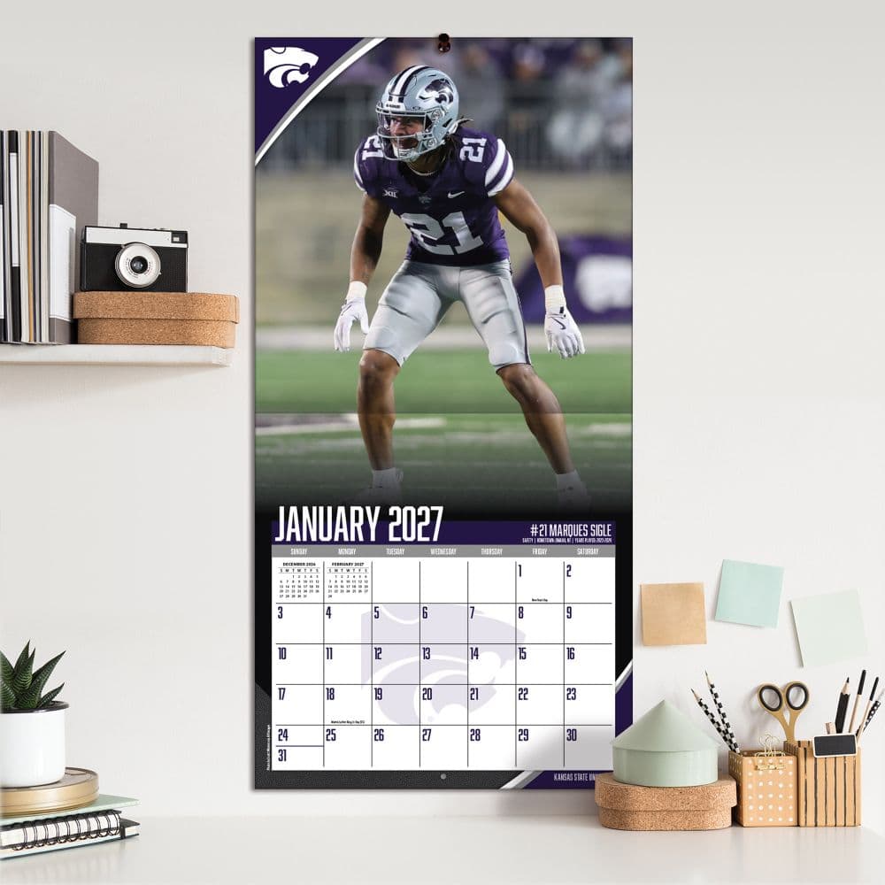 Kansas State Wildcats 2027 Wall Calendar Fifth Alternate Image