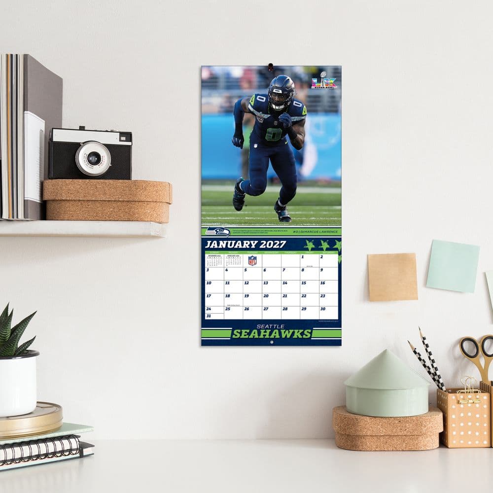 NFL Seattle Seahawks 2027 Mini Wall Calendar Fifth Alternate Image