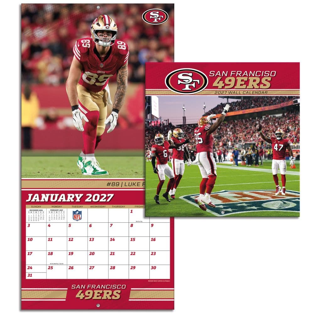 NFL San Francisco 49ers 2027 Mini Wall Calendar Sixth Alternate Image
