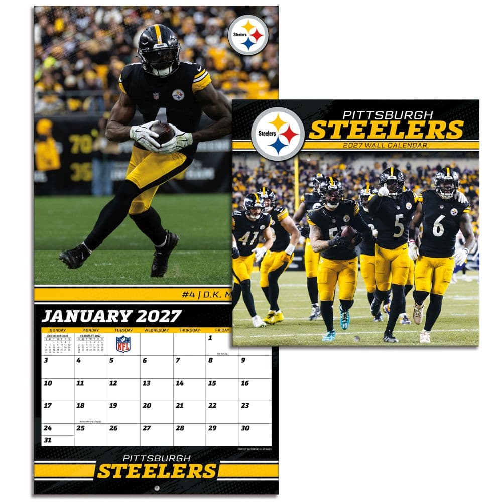 NFL Pittsburgh Steelers 2027 Mini Wall Calendar Sixth Alternate Image