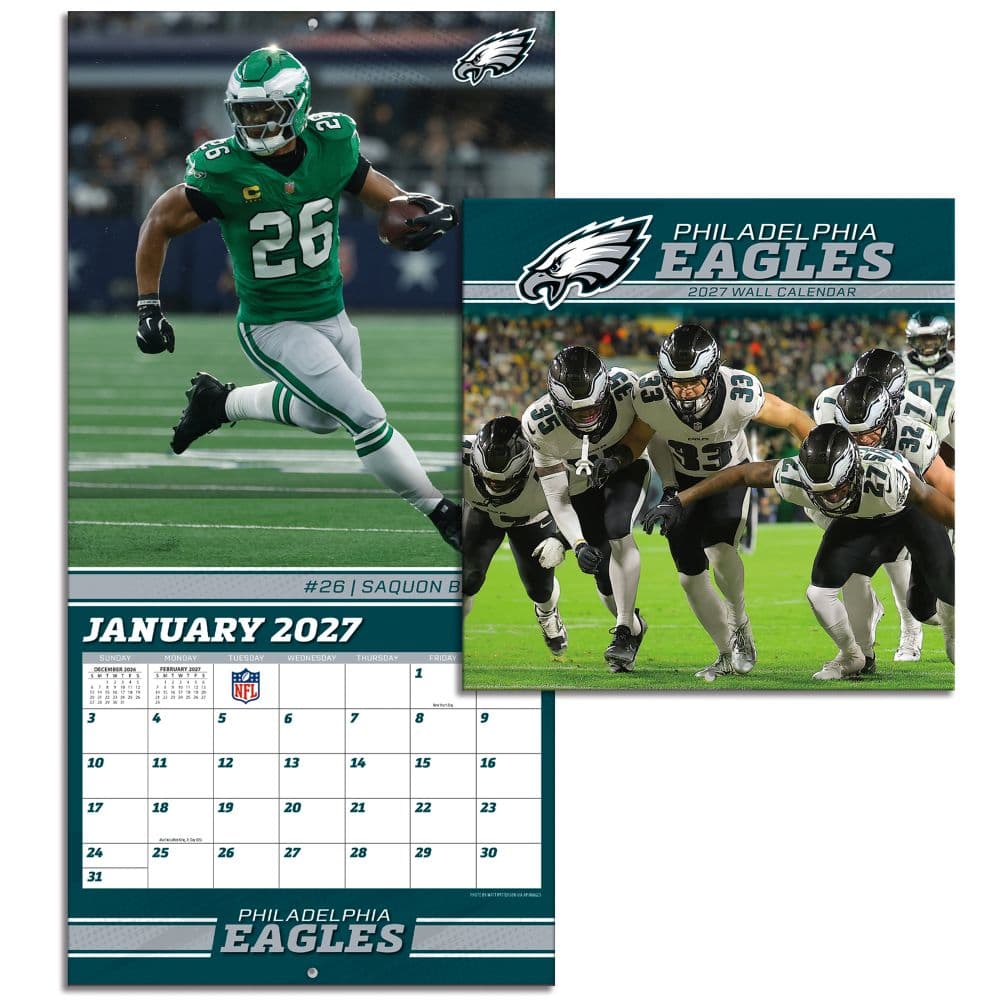 NFL Philadelphia Eagles 2027 Mini Wall Calendar Sixth Alternate Image