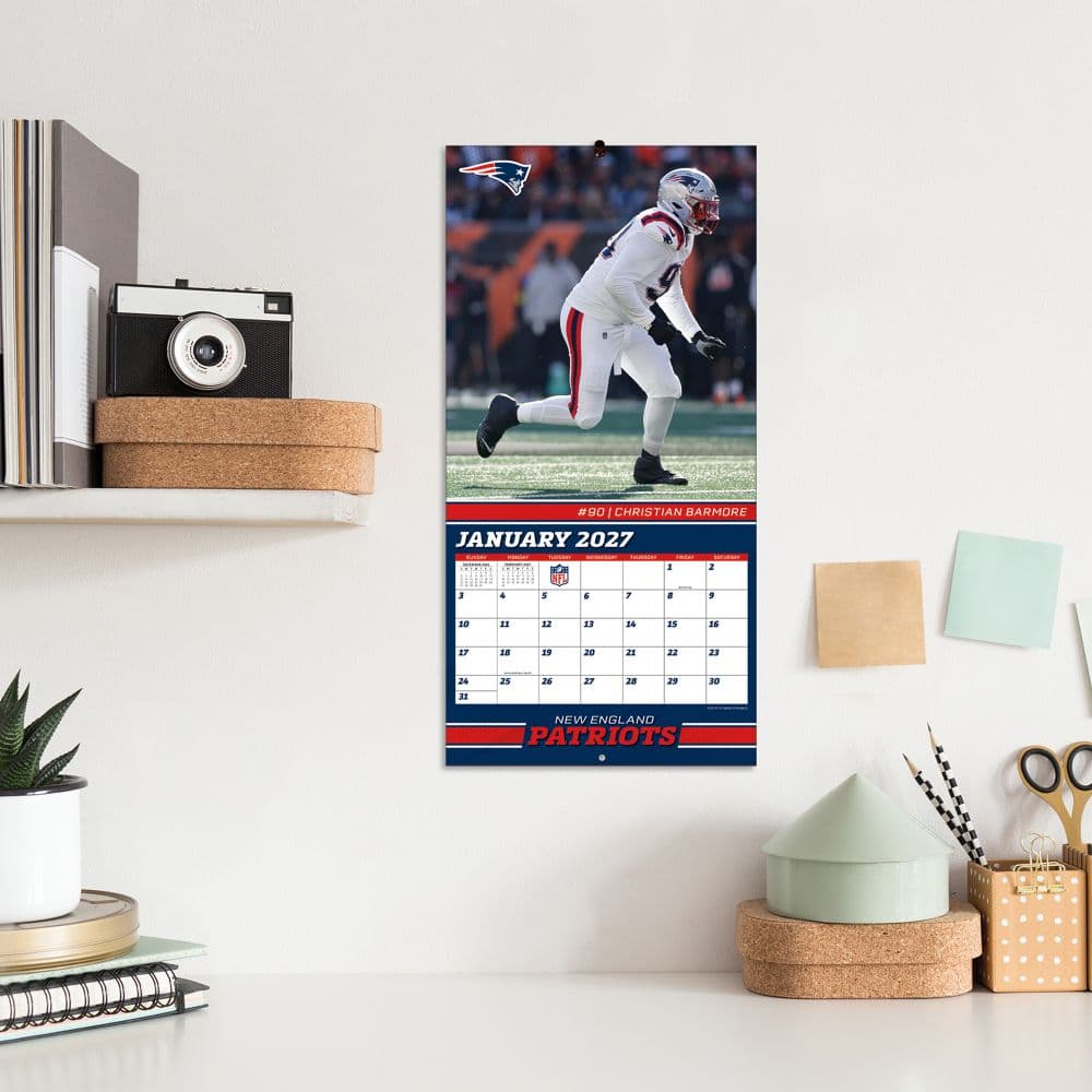 NFL New England Patriots 2027 Mini Wall Calendar Fifth Alternate Image