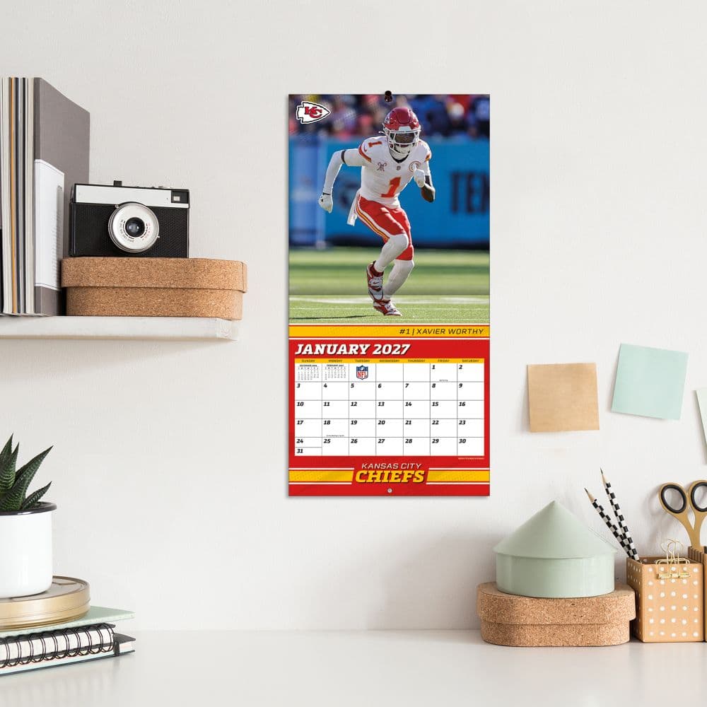 NFL Kansas City Chiefs 2027 Mini Wall Calendar Fifth Alternate Image