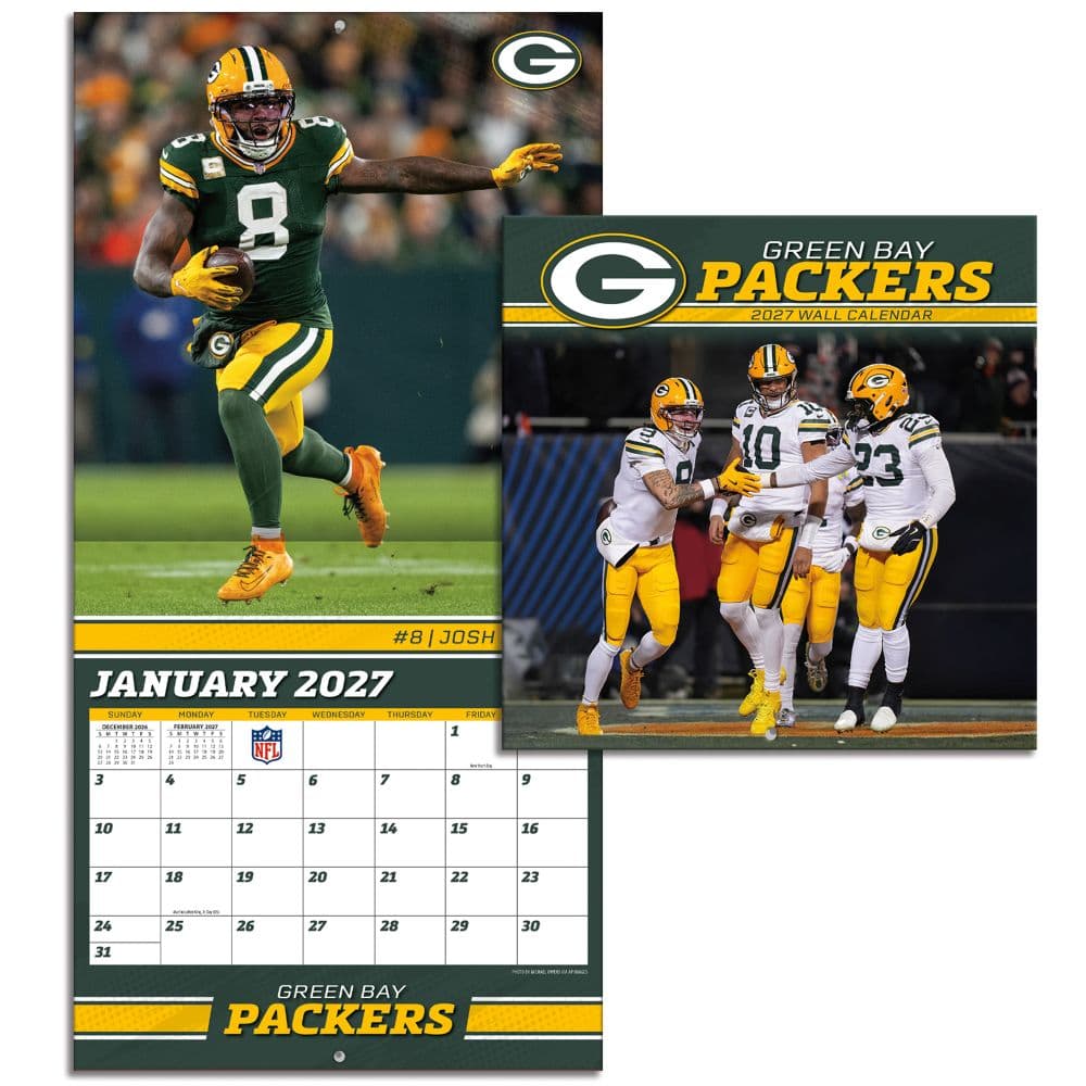 NFL Green Bay Packers 2027 Mini Wall Calendar Sixth Alternate Image