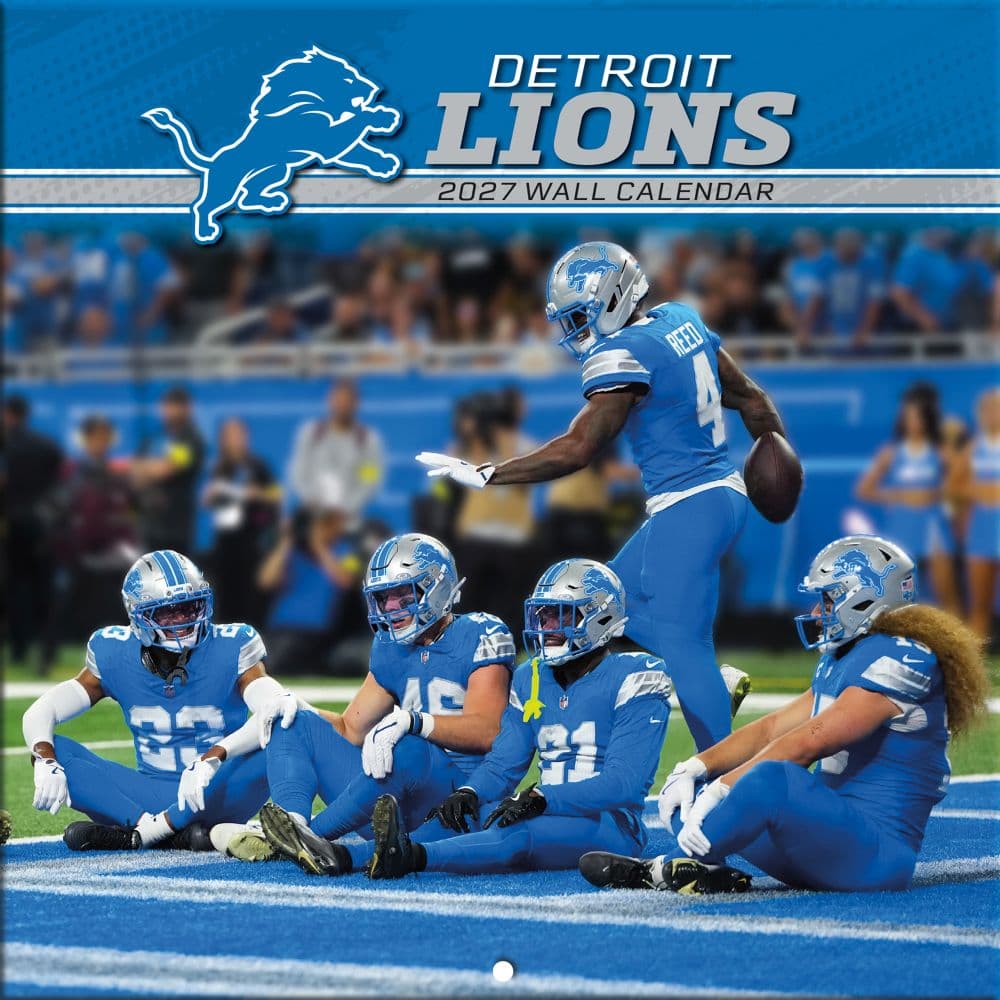 image NFL Detroit Lions 2027 Mini Wall Calendar Main Product Image
