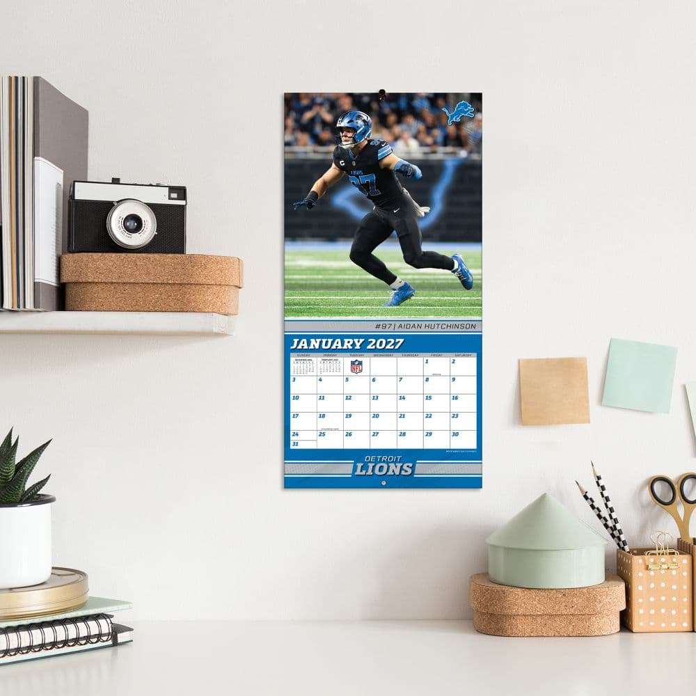 NFL Detroit Lions 2027 Mini Wall Calendar Fifth Alternate Image