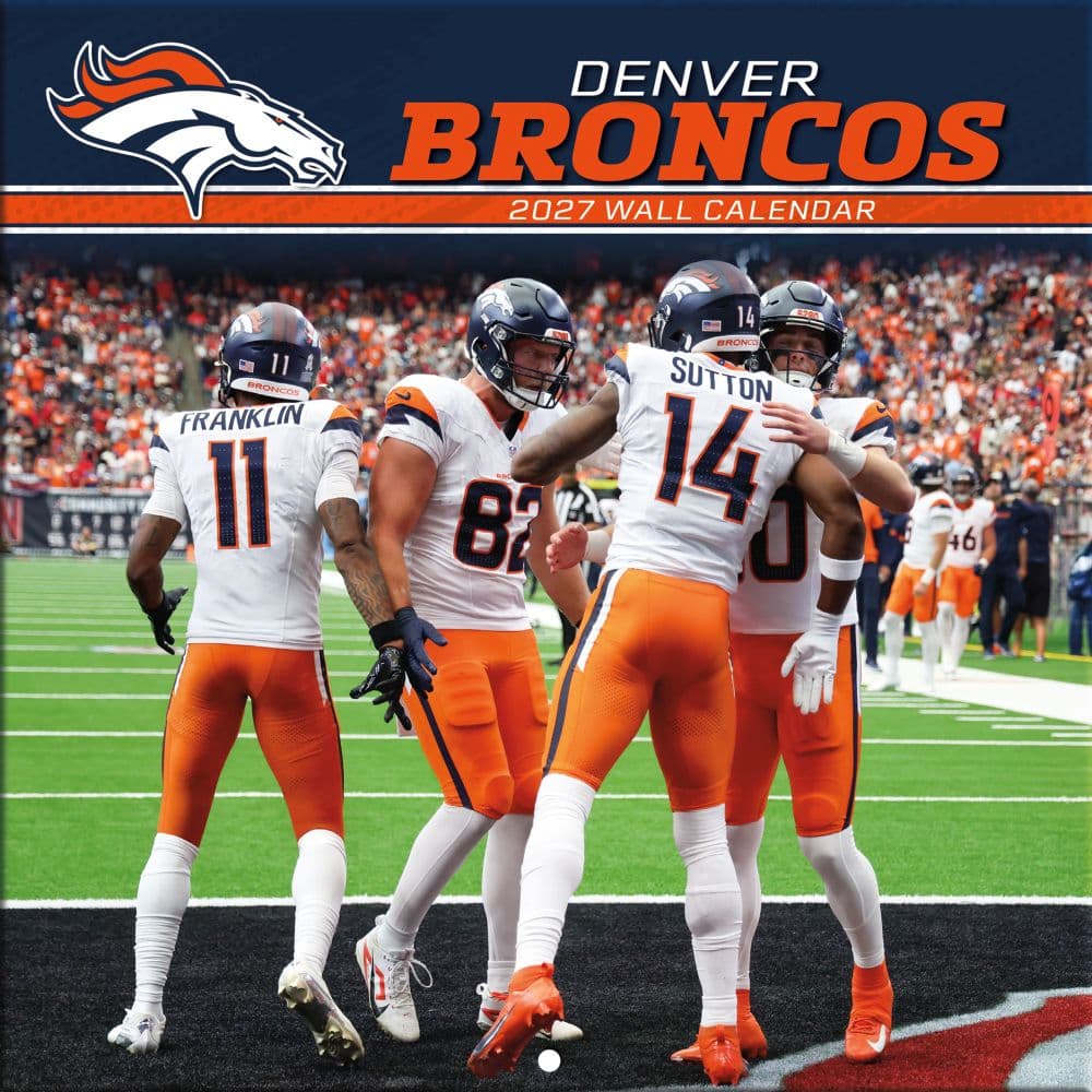 image NFL Denver Broncos 2027 Mini Wall Calendar Main Product Image