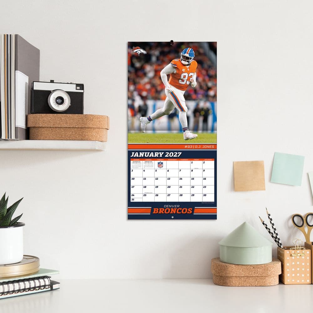 NFL Denver Broncos 2027 Mini Wall Calendar Fifth Alternate Image