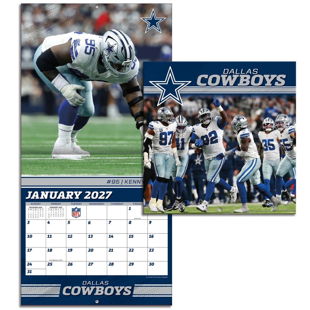 NFL Dallas Cowboys 2027 Mini Wall Calendar Sixth Alternate Image