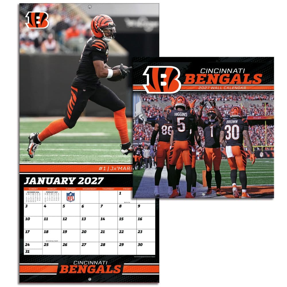 NFL Cincinnati Bengals 2027 Mini Wall Calendar Sixth Alternate Image