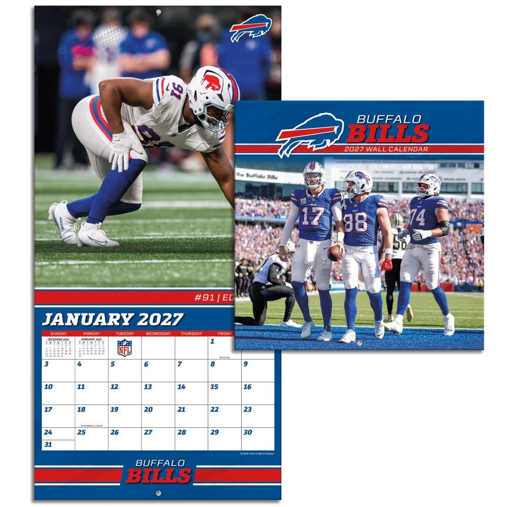 NFL Buffalo Bills 2027 Mini Wall Calendar Sixth Alternate Image