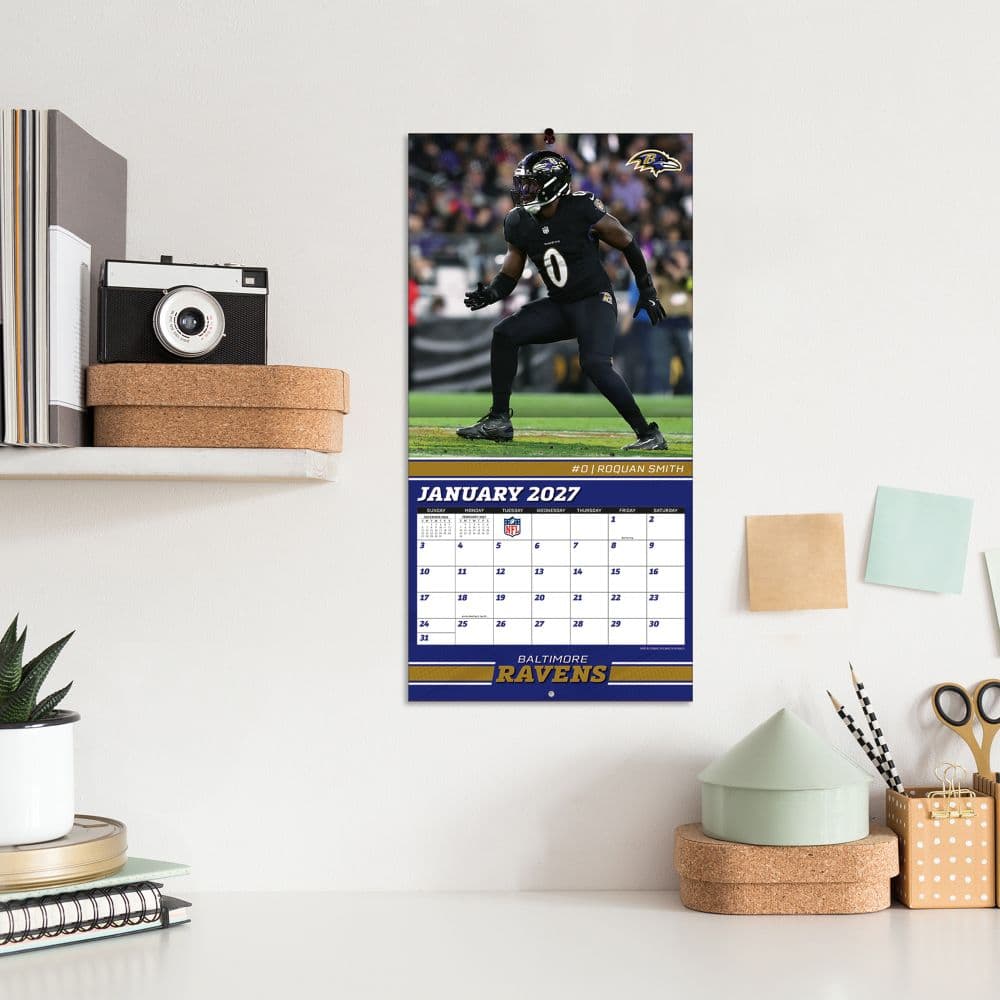 NFL Baltimore Ravens 2027 Mini Wall Calendar Fifth Alternate Image