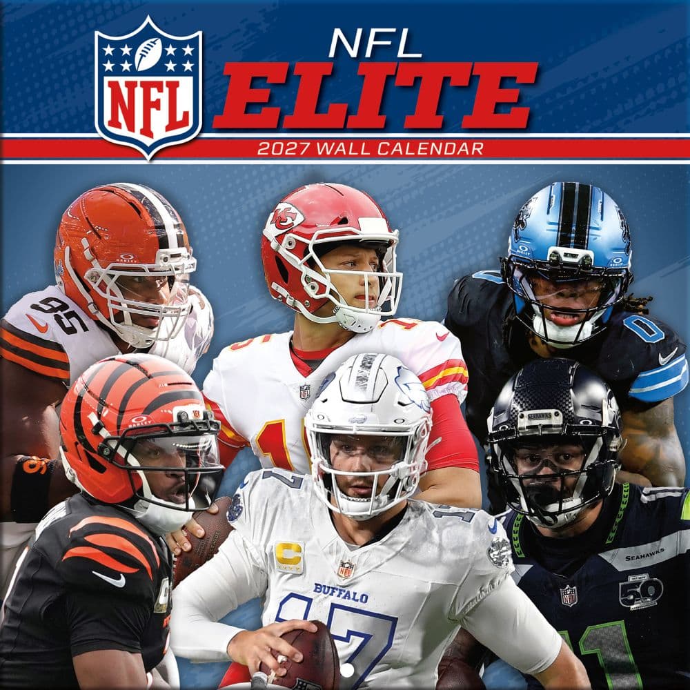 NFL Elite 2027 Mini Wall Calendar Main Product Image