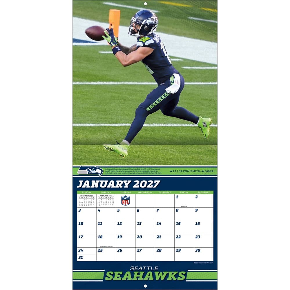 NFL Elite 2027 Mini Wall Calendar Third Alternate Image