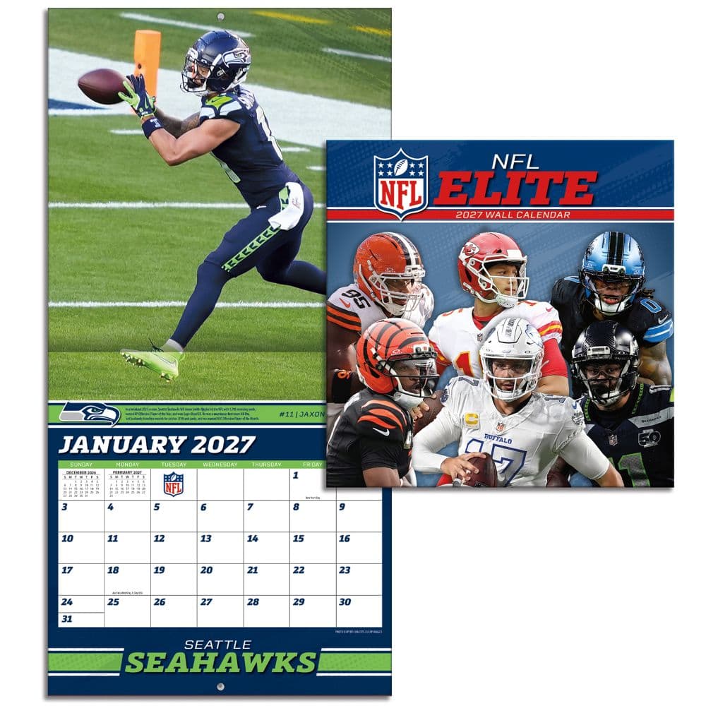 NFL Elite 2027 Mini Wall Calendar Sixth Alternate Image