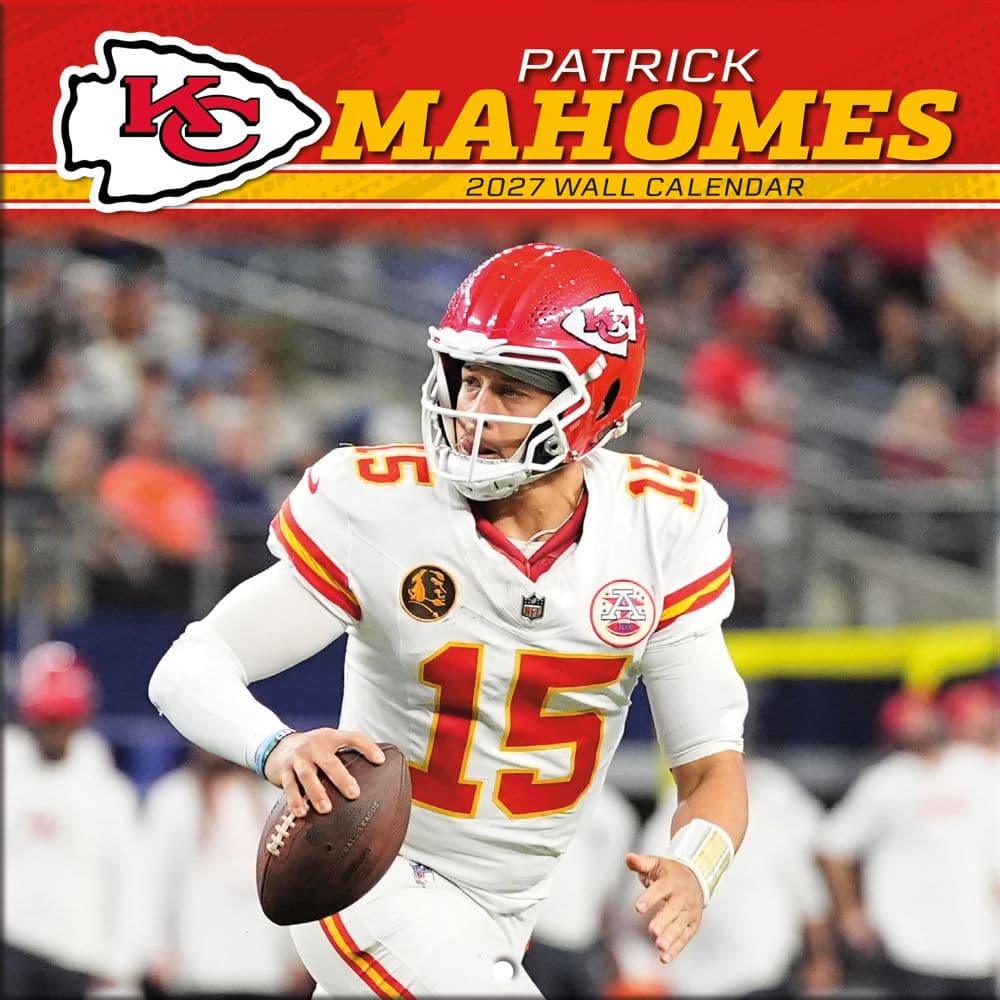 image NFL Patrick Mahomes 2027 Mini Wall Calendar Main Product Image