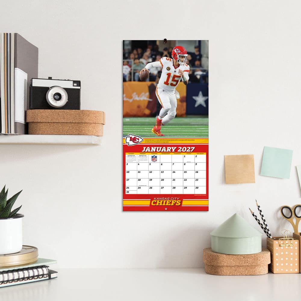 NFL Patrick Mahomes 2027 Mini Wall Calendar Fifth Alternate Image