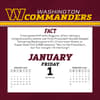 image NFL Washington Commanders 2027 Desk Calendar Second Alternate Image