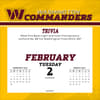 image NFL Washington Commanders 2027 Desk Calendar Third Alternate Image