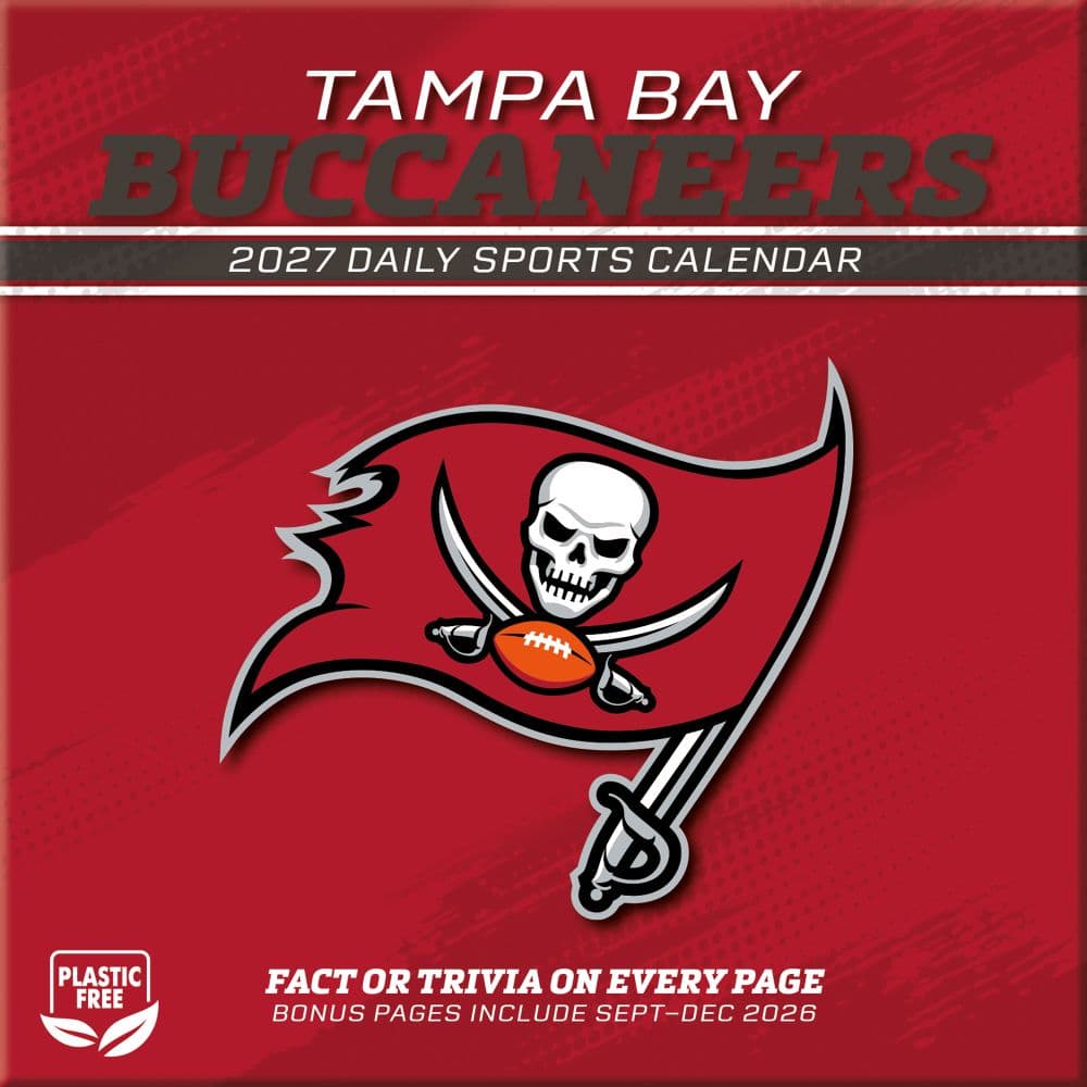 NFL Tampa Bay Buccaneers 2027 Desk Calendar First Alternate Image