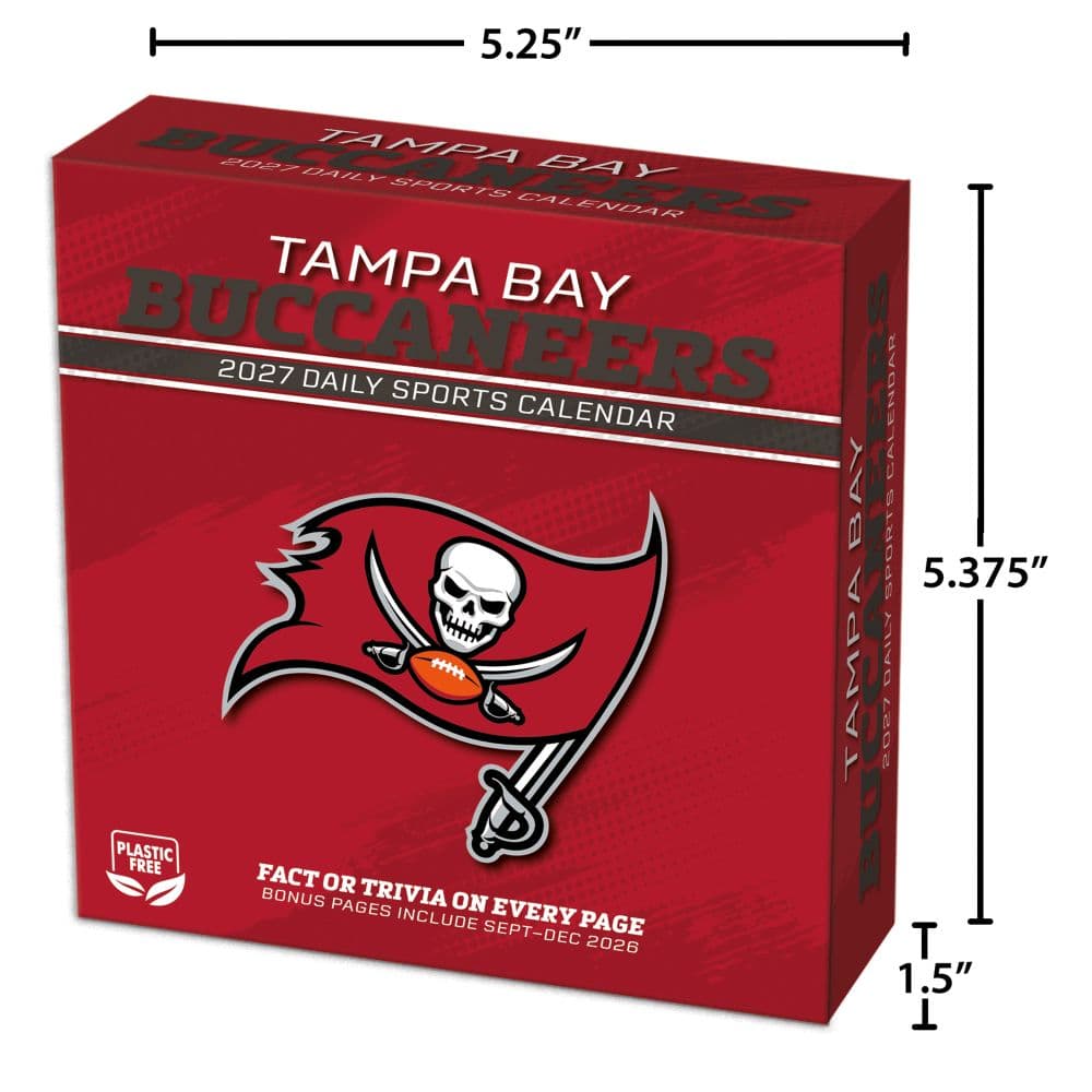 NFL Tampa Bay Buccaneers 2027 Desk Calendar Fifth Alternate Image