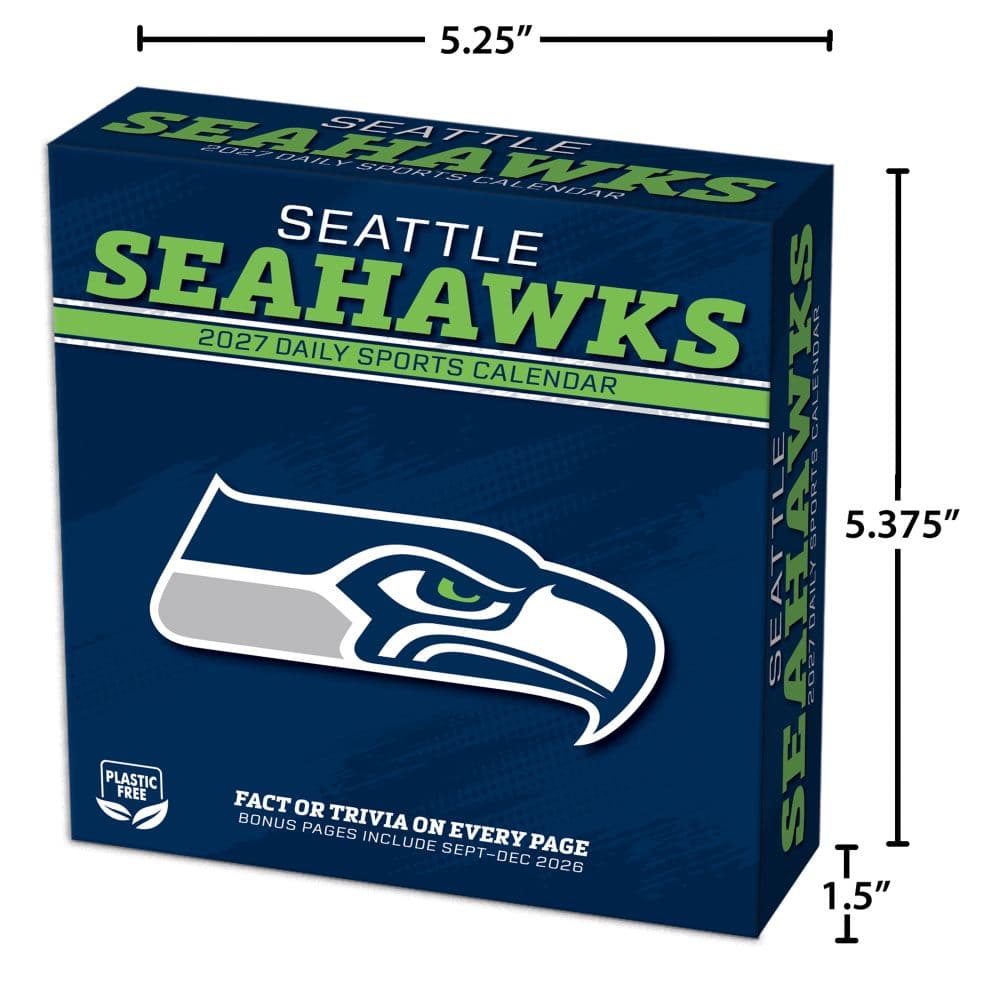 NFL Seattle Seahawks 2027 Desk Calendar Fifth Alternate Image