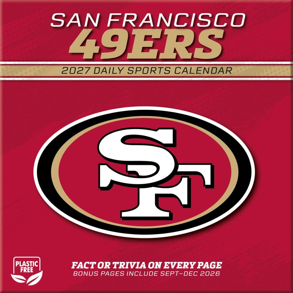 NFL San Francisco 49ers 2027 Desk Calendar First Alternate Image