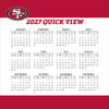 image NFL San Francisco 49ers 2027 Desk Calendar Fourth Alternate Image