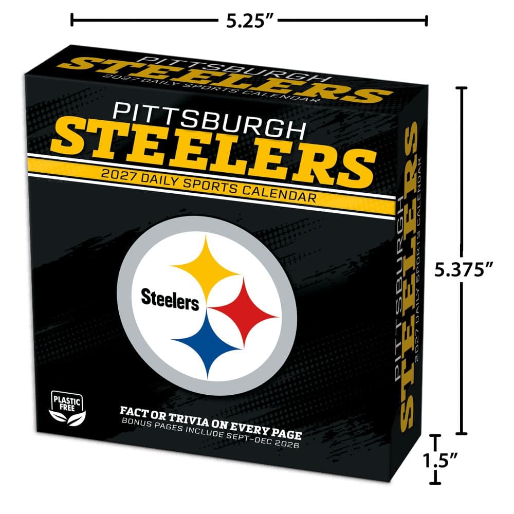 NFL Pittsburgh Steelers 2027 Desk Calendar Fifth Alternate Image