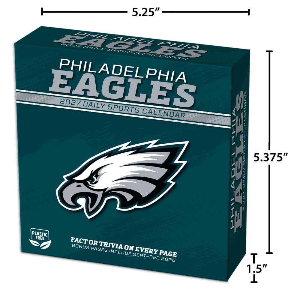 NFL Philadelphia Eagles 2027 Desk Calendar Fifth Alternate Image
