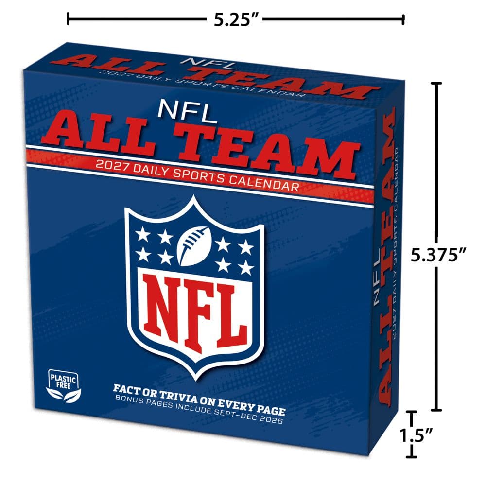 NFL All Team 2027 Desk Calendar Fifth Alternate Image