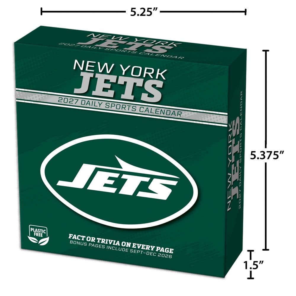 NFL New York Jets 2027 Desk Calendar Fifth Alternate Image