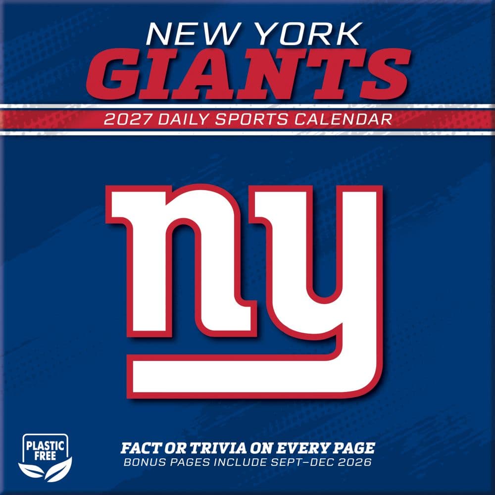 NFL New York Giants 2027 Desk Calendar First Alternate Image
