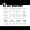 image NFL New Orleans Saints 2027 Desk Calendar Fourth Alternate Image