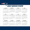 image NFL New England Patriots 2027 Desk Calendar Fourth Alternate Image