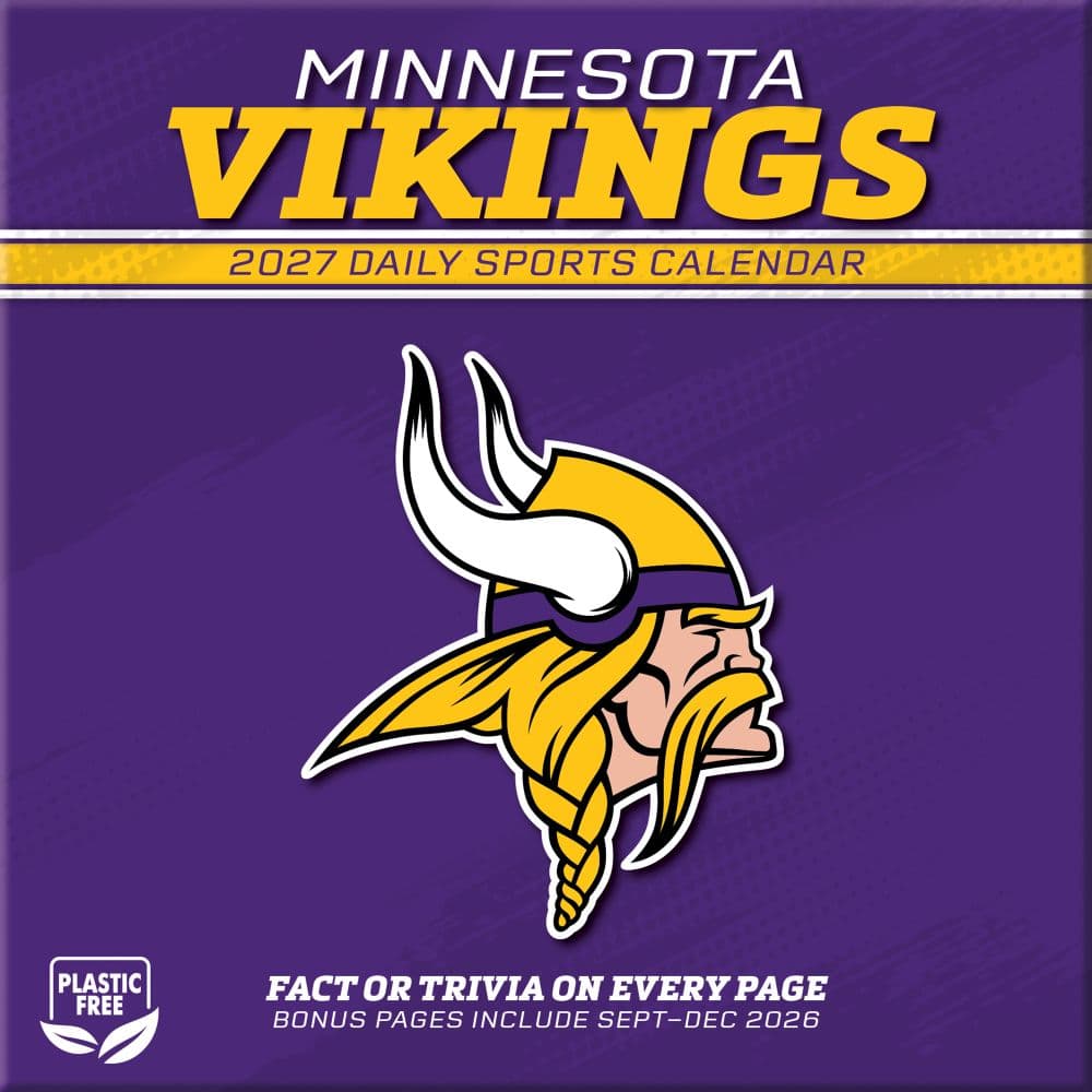 NFL Minnesota Vikings 2027 Desk Calendar First Alternate Image