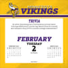 image NFL Minnesota Vikings 2027 Desk Calendar Third Alternate Image