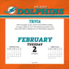 image NFL Miami Dolphins 2027 Desk Calendar Third Alternate Image