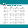 image NFL Miami Dolphins 2027 Desk Calendar Fourth Alternate Image