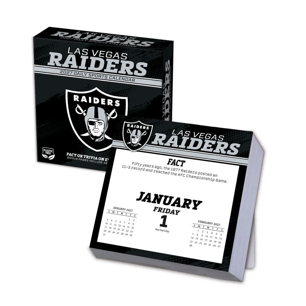 NFL Las Vegas Raiders 2027 Desk Calendar Main Product Image