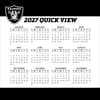 image NFL Las Vegas Raiders 2027 Desk Calendar Fourth Alternate Image