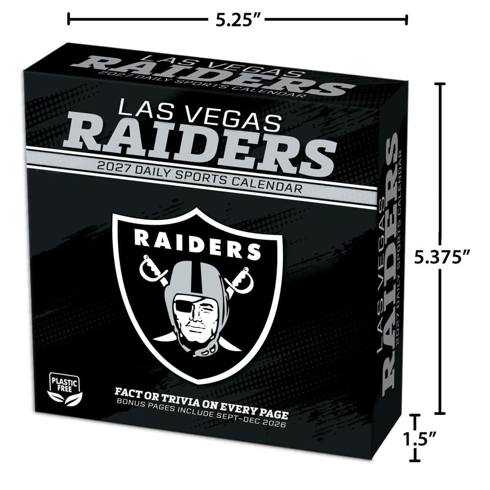 NFL Las Vegas Raiders 2027 Desk Calendar Fifth Alternate Image