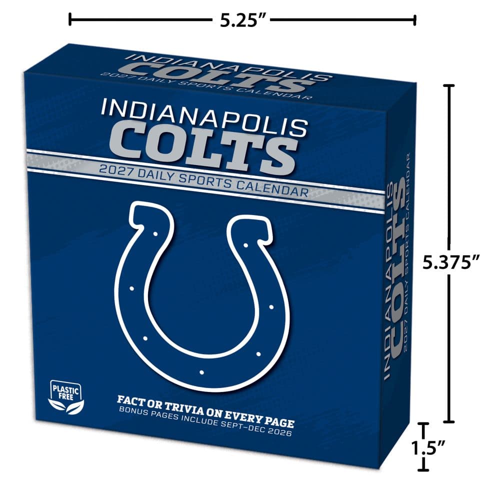 NFL Indianapolis Colts 2027 Desk Calendar Fifth Alternate Image