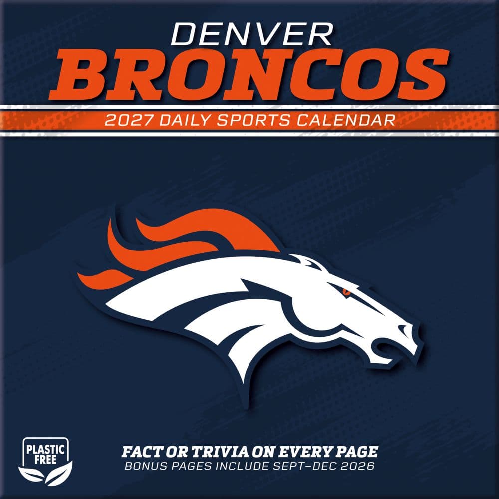 NFL Denver Broncos 2027 Desk Calendar First Alternate Image