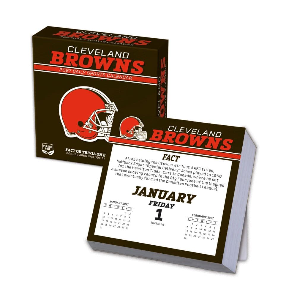 image NFL Cleveland Browns 2027 Desk Calendar Main Product Image
