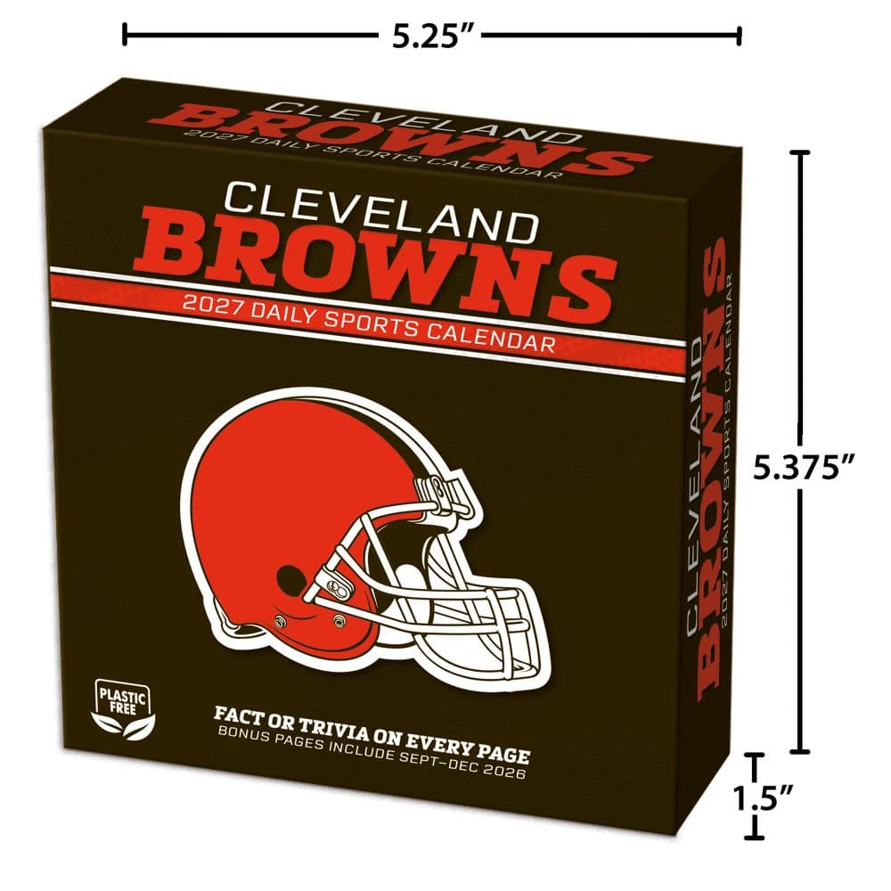 NFL Cleveland Browns 2027 Desk Calendar Fifth Alternate Image