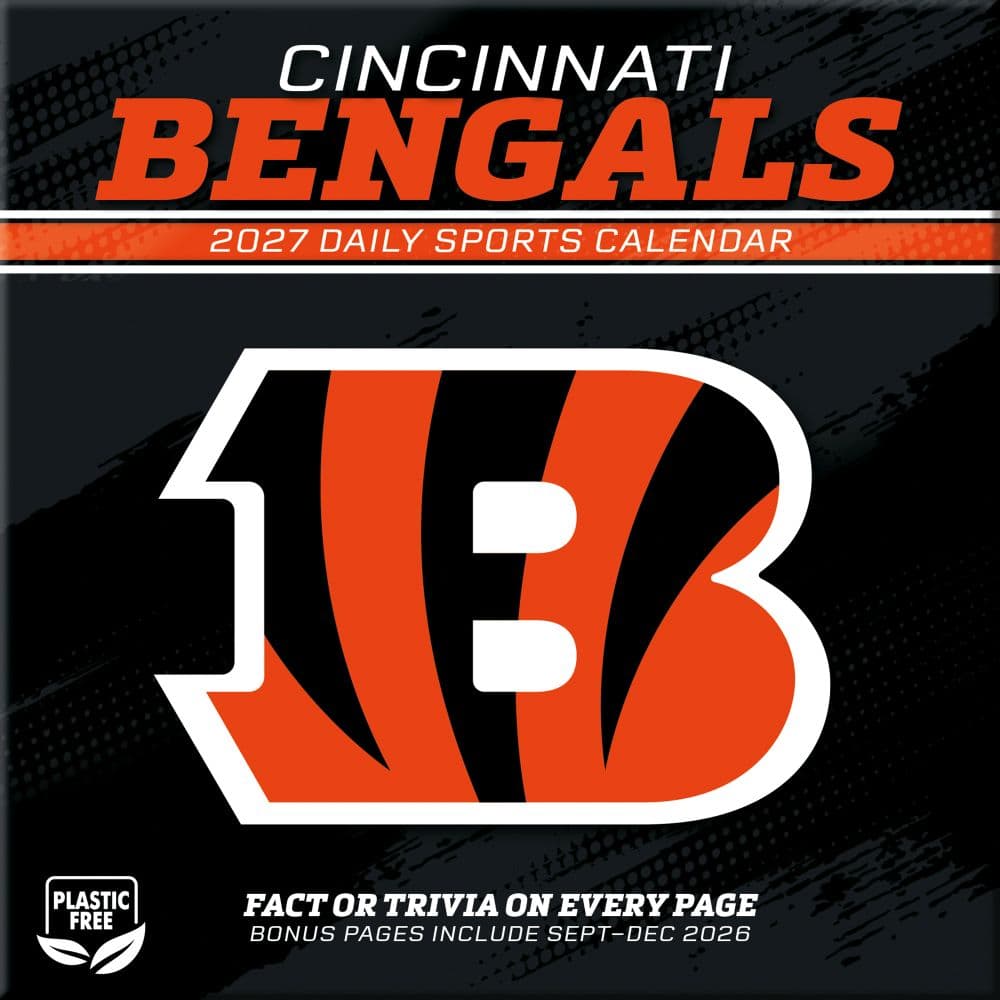 NFL Cincinnati Bengals 2027 Desk Calendar First Alternate Image