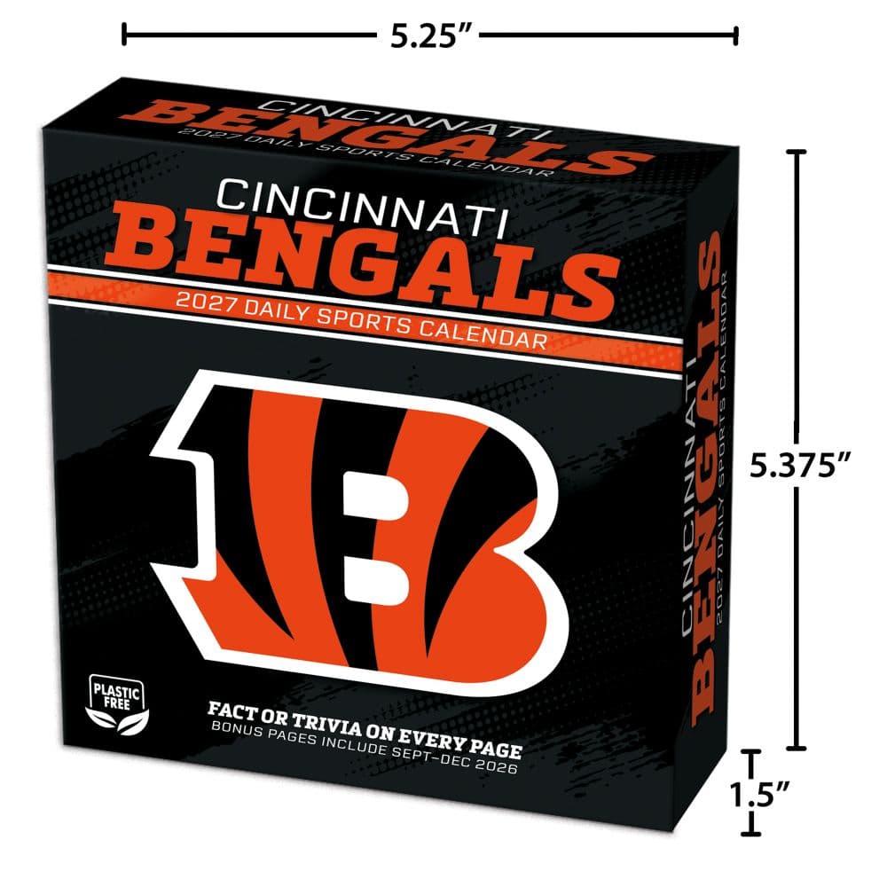 NFL Cincinnati Bengals 2027 Desk Calendar Fifth Alternate Image