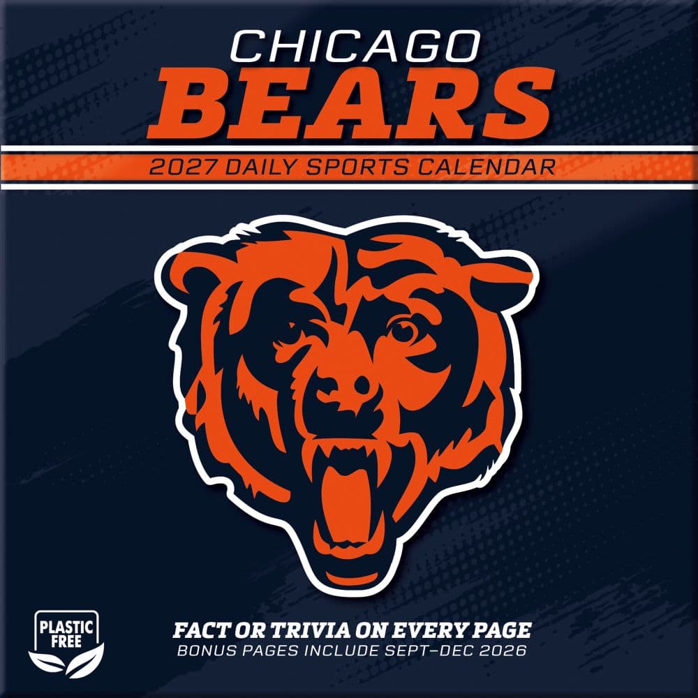 NFL Chicago Bears 2027 Desk Calendar First Alternate Image