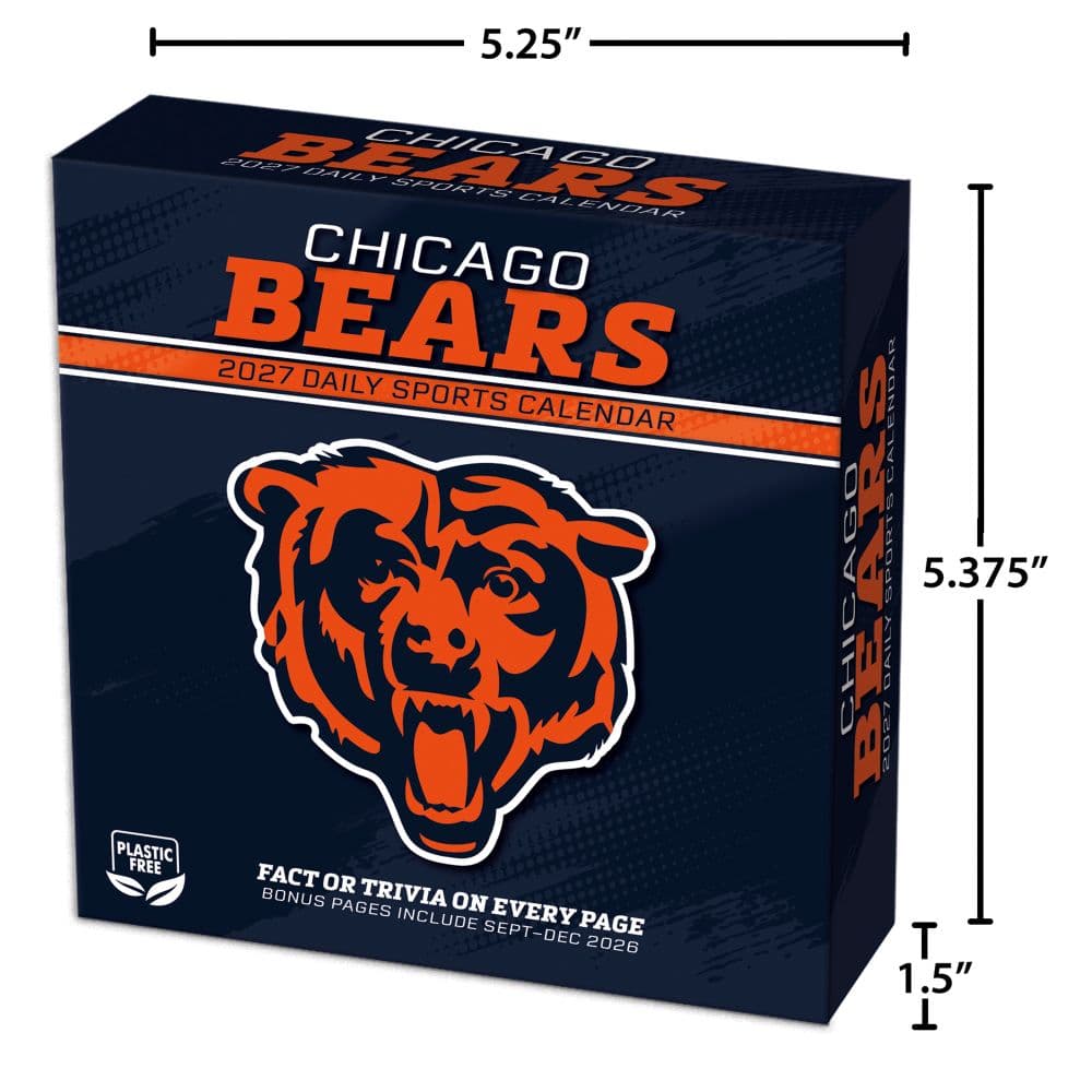 NFL Chicago Bears 2027 Desk Calendar Fifth Alternate Image